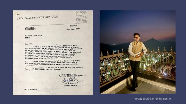 Former IAS officer shares nostalgic post about first job offer letter