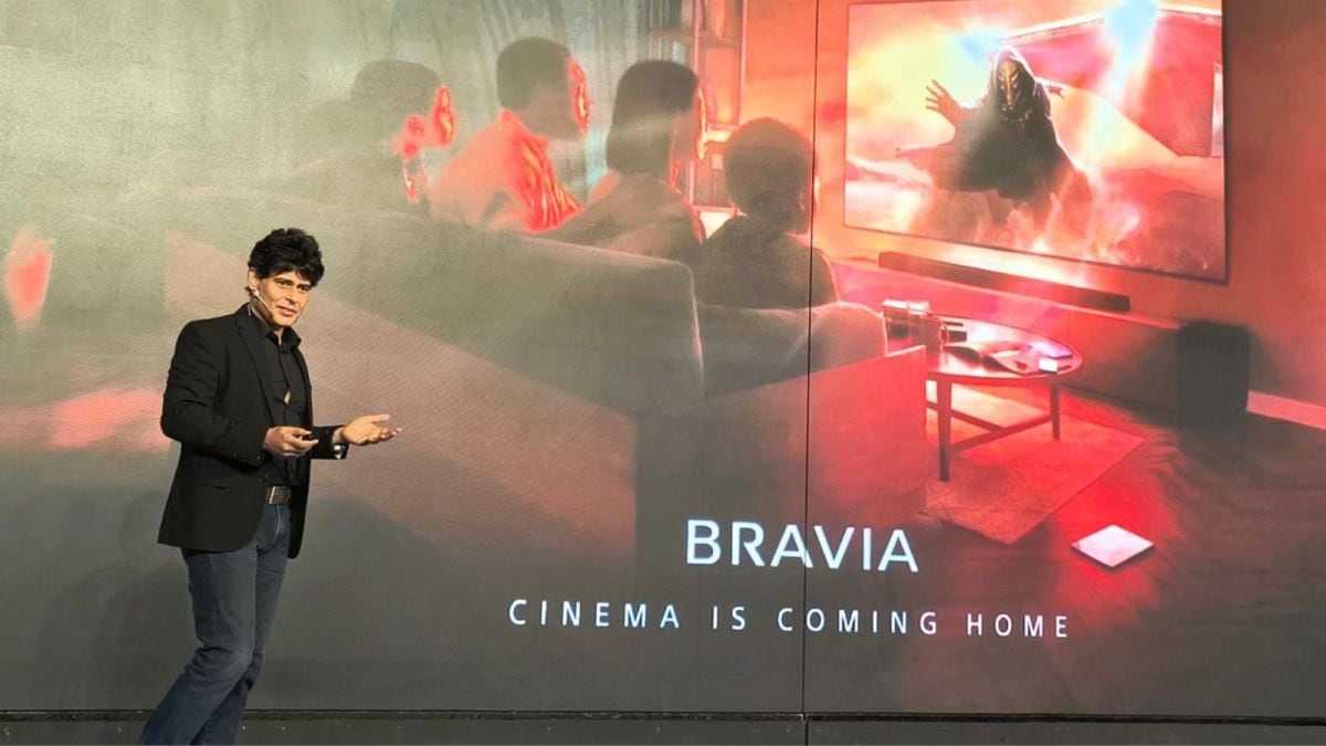 Sunil Nayyar, managing director of Sony India, at the ‘Cinema Is Coming Home’ campaign launch in Hyderabad on Monday, September 30.