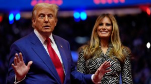 Trump with Melania astatine  Madison Square.