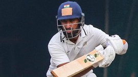 Cheteshwar Pujara struck his 25th Ranji Trophy hundred on Monday. (PTI)