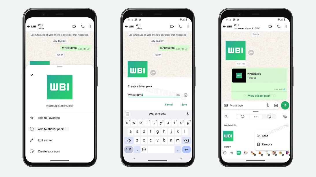 WhatsApp is working on a new option that lets you create sticker packs from scratch.