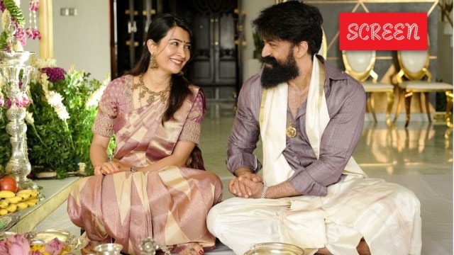 Yash with wife Radhika Pandit