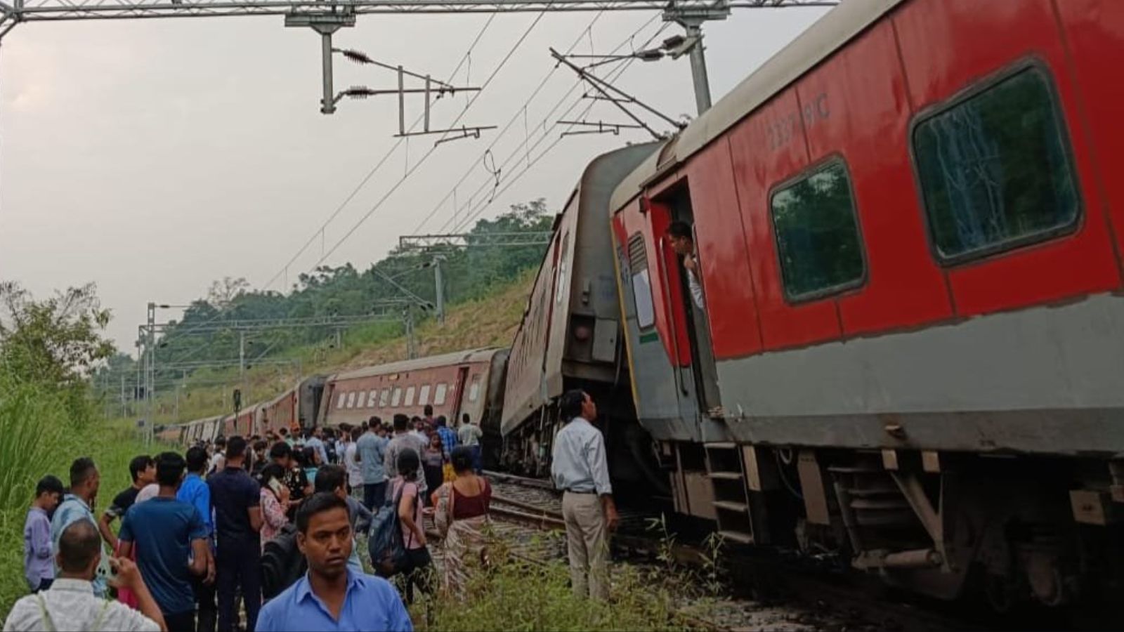 Train Derailment in Northeast India: No Injuries Reported