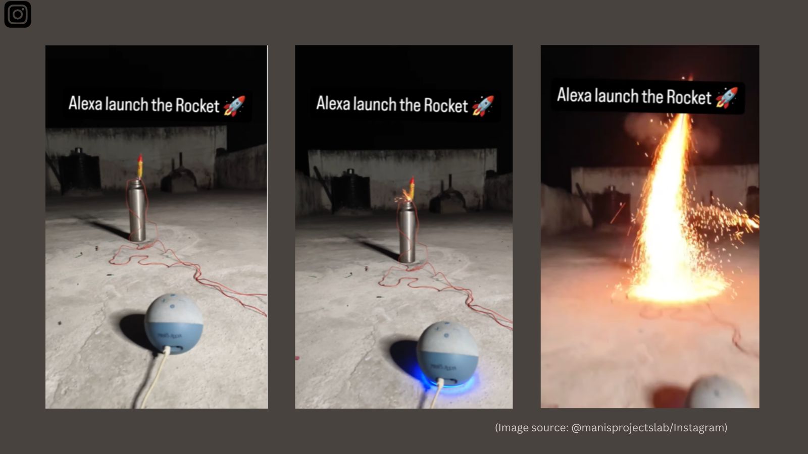 Man launches rocket with help of Alexa