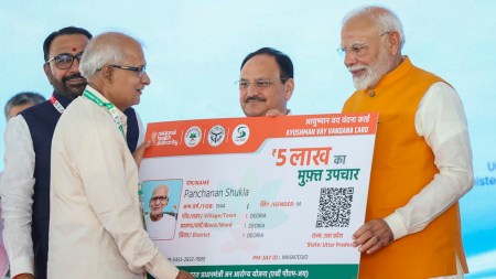ayushman bharat, pm modi, delhi, bengal, indian express