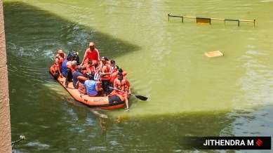 bengaluru rain, flooding, indian express