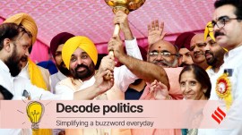 Bhagwant Mann was appointed convenor of the Punjab AAP in May 2017, soon after the disappointment of that year’s Assembly elections in the state. (Express file photo by Rana Simranjit Singh)
