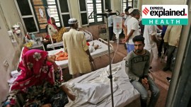 Children admitted in a hospital for diphtheria infection in New Delhi.