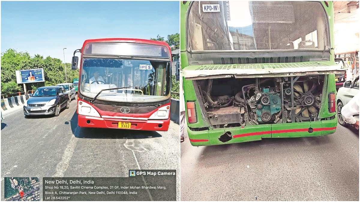 DTC bus breakdowns, Daily bus breakdowns, delhi traffic, traffic congestion, Delhi commuters, Delhi Traffic Police, DTC buses, Indian express news