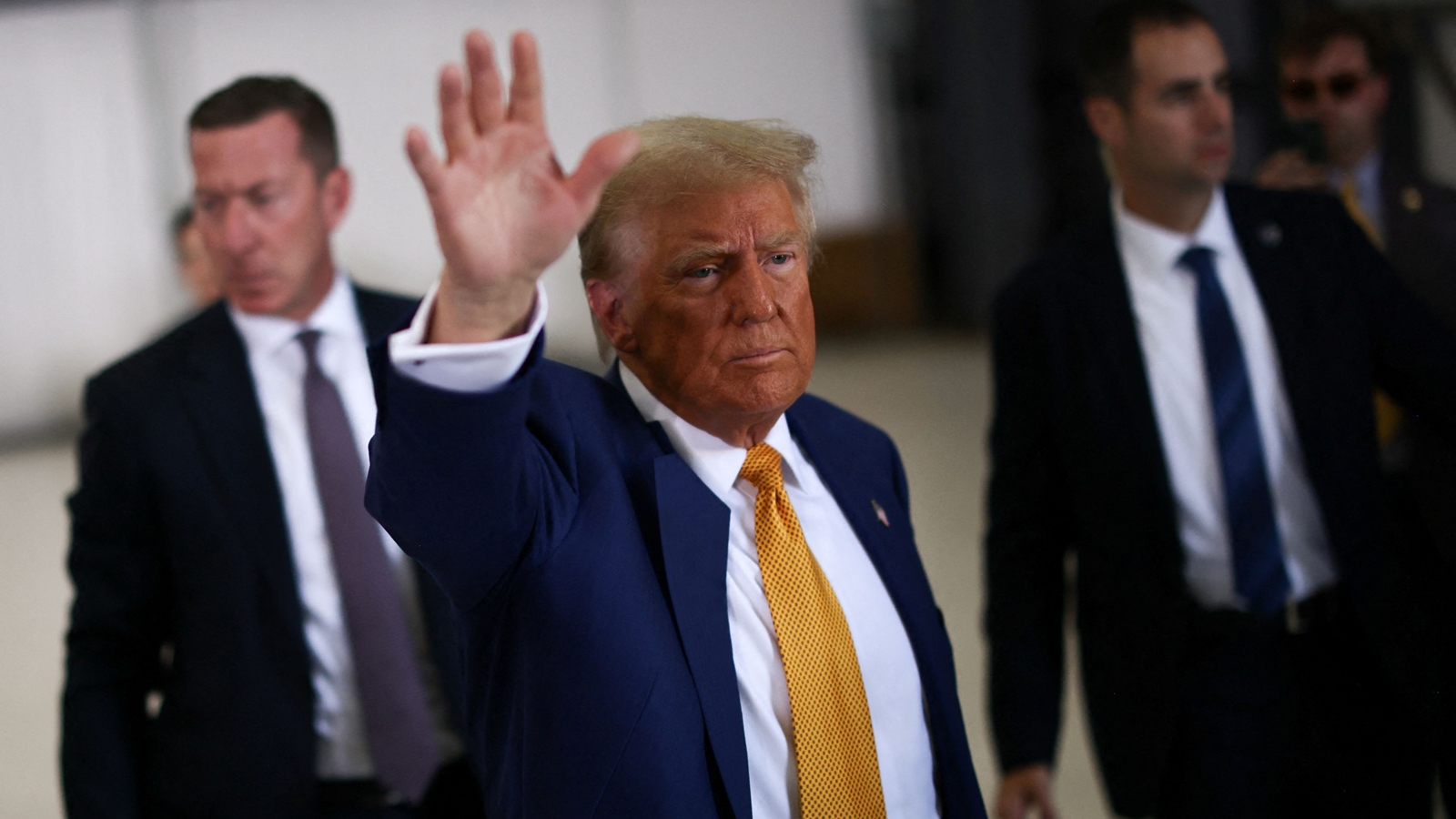 Republican presidential nominee and former US President Donald Trump at a campaign event. (Reuters)