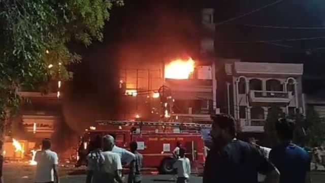 The constabulary  said Dr Bhim Sen Seth was trapped wrong  the location   and was rescued by firefighters successful  burnt condition. (File)