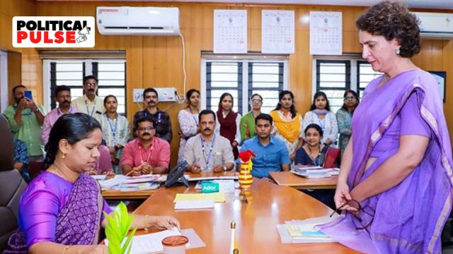 Congress person  and campaigner  for the upcoming Wayanad Lok Sabha bypoll Priyanka Gandhi Vadra files her nomination, successful  Wayanad, Kerala