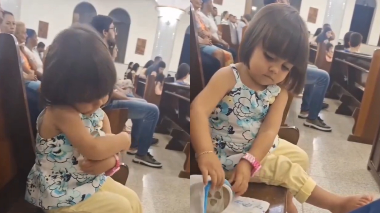 Heartwarming video of girl cradling her slipper goes viral Trending