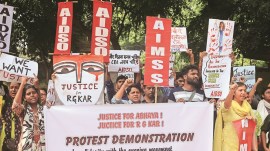 healthcare workers safety, survey on healthcare workers safety, healthcare workers protest, healthcare workers on duty threat, Safdarjung hospital, AIIMS doctors, RG Kar case, Kolkata rape murder case, Indian express news