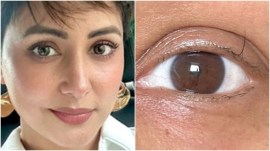 hina khan eye lash