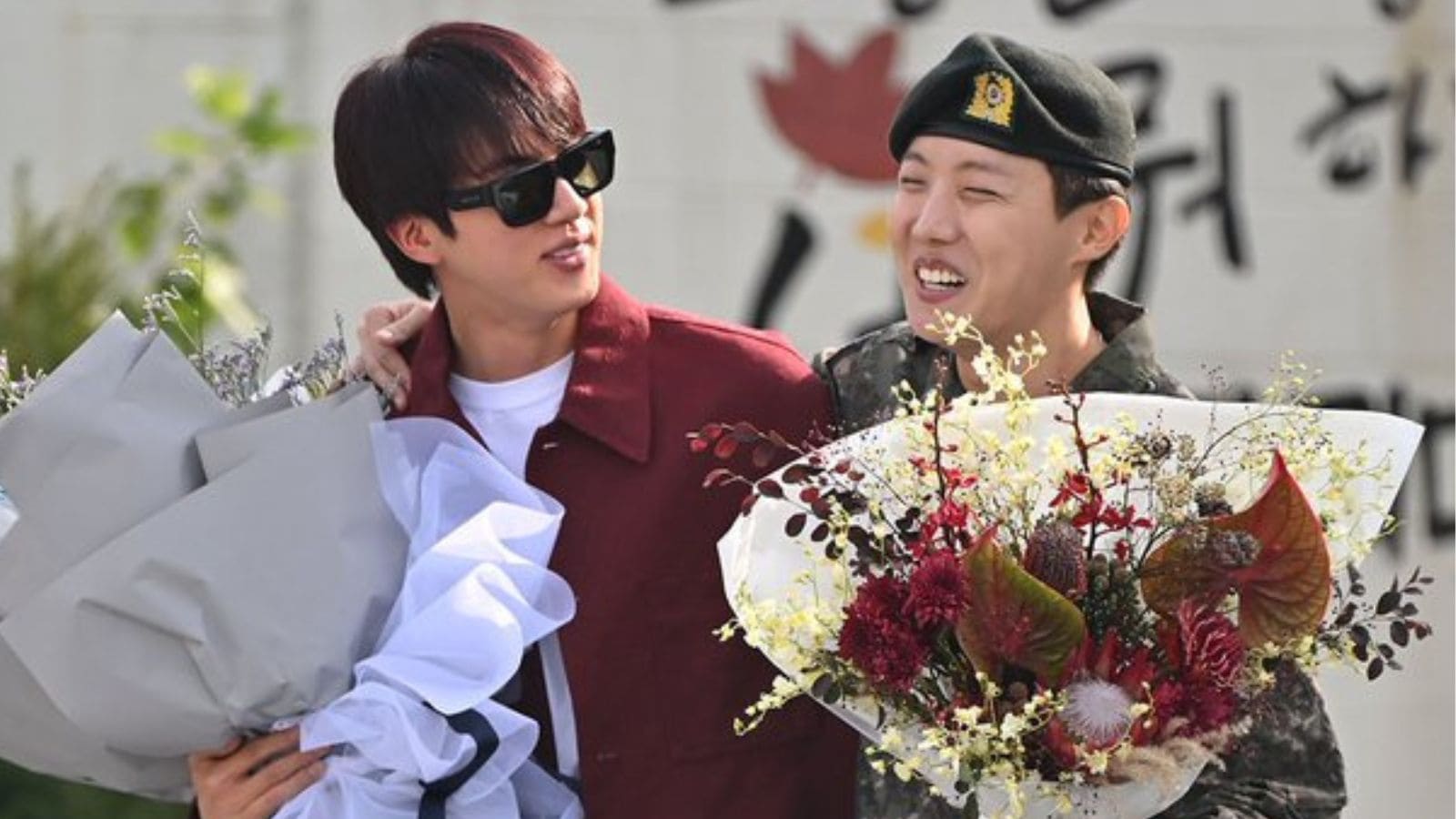 BTS: Jin receives J-Hope as he completes his military service