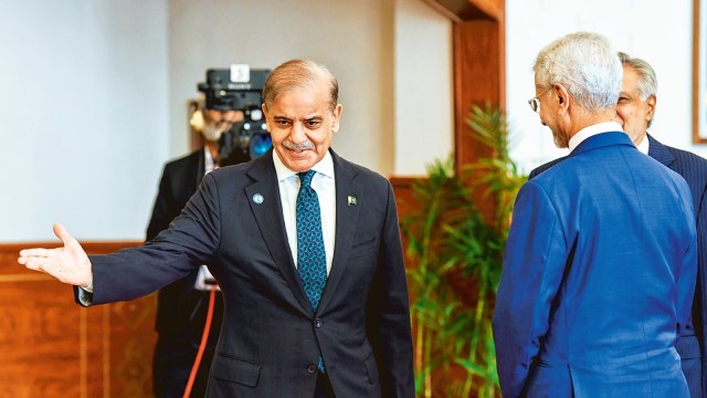 In India-Pakistan conscionable   connected  sidelines of SCO, a benignant  of hope