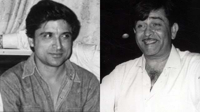 Rishi Kapoor was terribly upset with Javed Akhtar (left) due to the fact that of his comments connected  Raj Kapoor (right)