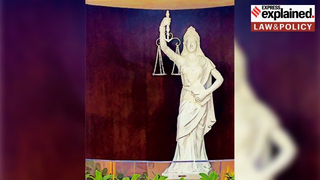 Lady Justice, Lady Justice origins, Lady Justice statue, Supreme Court, Supreme Court statue, Supreme Court justice statue, Indian express explained, explained news, explained articles