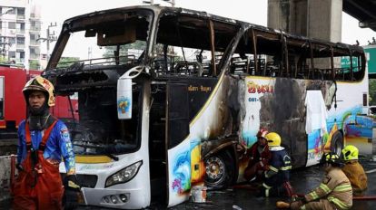 School bus catches fire in Thailand; 25 students, teachers on board feared dead | World News - The Indian Express