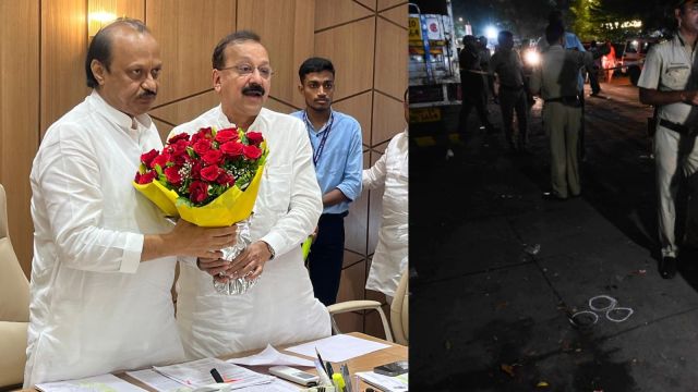  Former Maharashtra curate  Baba Siddique with Ajit Pawar successful  August; A presumption    of the spot   wherever  helium  was changeable  dormant   successful  Bandra East. (X/BabaSiddque/Express photo)