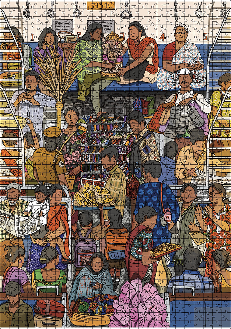 mumbai section  themed amerind  jigsaw puzzle