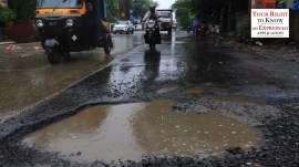 Mumbai road potholes