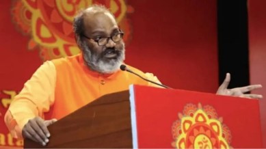 Narsinghanand, Narsinghanand hate speech, hate speech, Hindi Bhawan, Ghaziabad's Lohia Nagar, delhi news, India news, Indian express, current affairs