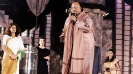 Late singer Nusrat Fateh Ali Khan. (Express archives)