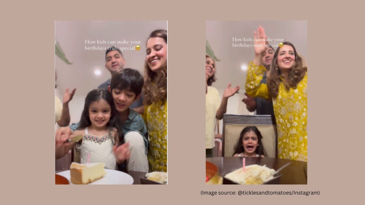 Video of girl throwing a tantrum amid birthday celebration goes viral,  netizens calls for physical punishment; mother responds | Trending News -  The Indian Express