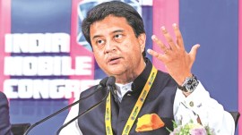 Jyotiraditya Scindia, satellite communication, Telecommunications Act 2023, Reliance Jio, Elon Musk, Starlink, Amazon Kuiper, India Mobile Congress, TRAI, satellite internet spectrum, Indian express news
