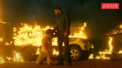 Ajay Devgn and Tiger Shroff in Singham Again.