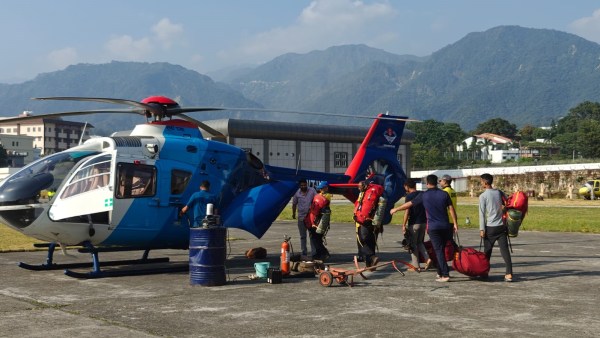 SDRF teams leaving for the hunt  and rescue operation.