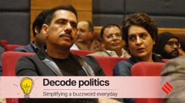 vadra decode Congress leader Priyanka Gandhi Vadra and Robert Vadra. (Express file photo by Anil Sharma) haryana elections
