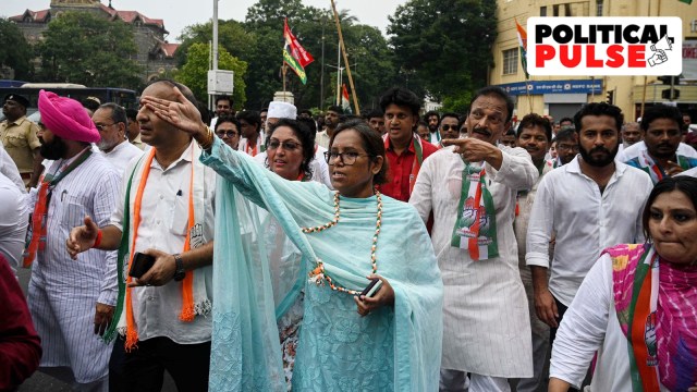 “Those who are miffed oregon  haven’t got a summons  mightiness  accidental    anything. But yet    we springiness  tickets to those who tin  combat  to win,” Mumbai Congress president   Varsha Gaikwad said. (Express record  photograph  by Sankhadeep Banerjee)