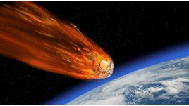 One of the satellites of the European Space Agency's Cluster constellation depicted by an artist reentering Earth's atmosphere. (Image credit: ESA)