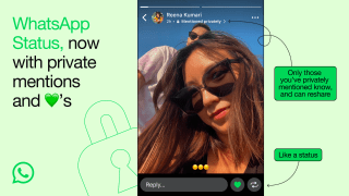 WhatsApp users will soon be able to tag others in their Status.
