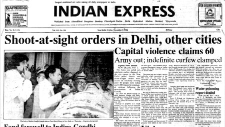 Shoot-at-sight Orders, Farewell, Mrs Gandhi, Delhi police, Indira Gandhi, Indira Gandhi assassination, Chandigarh censored, editorial, Indian express, opinion news, indian express editorial