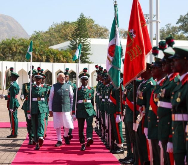 Nigeria’s second-highest national award – the Grand Commander of the Order of Niger – was conferred on PM Modi at a ceremony in the capital Abuja.
