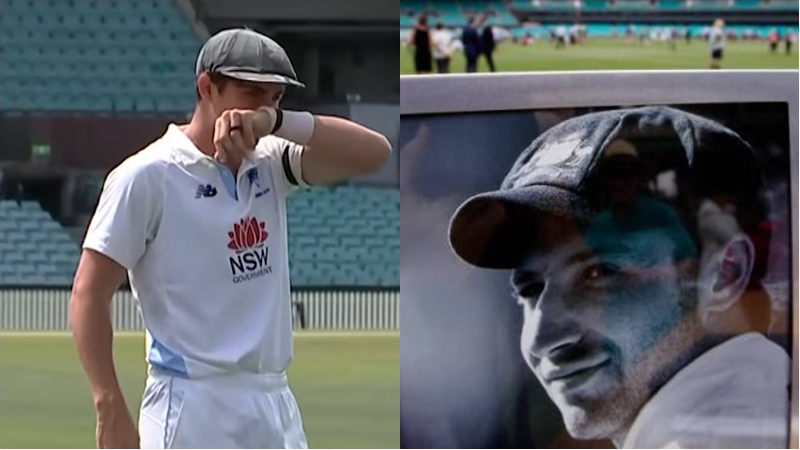 WATCH: Sean Abbott overcome with emotions on Phillip Hughes’ 10th death anniversary