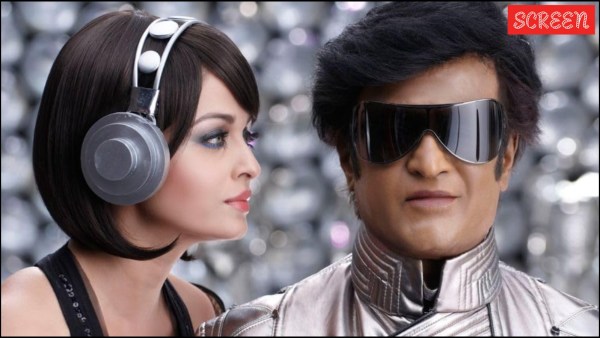 Aishwarya Rai and Rajinikanth from Enthiran