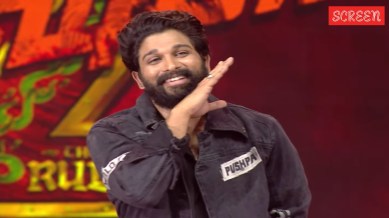 Allu Arjun at the pre-release event of Pushpa 2 in Chennai