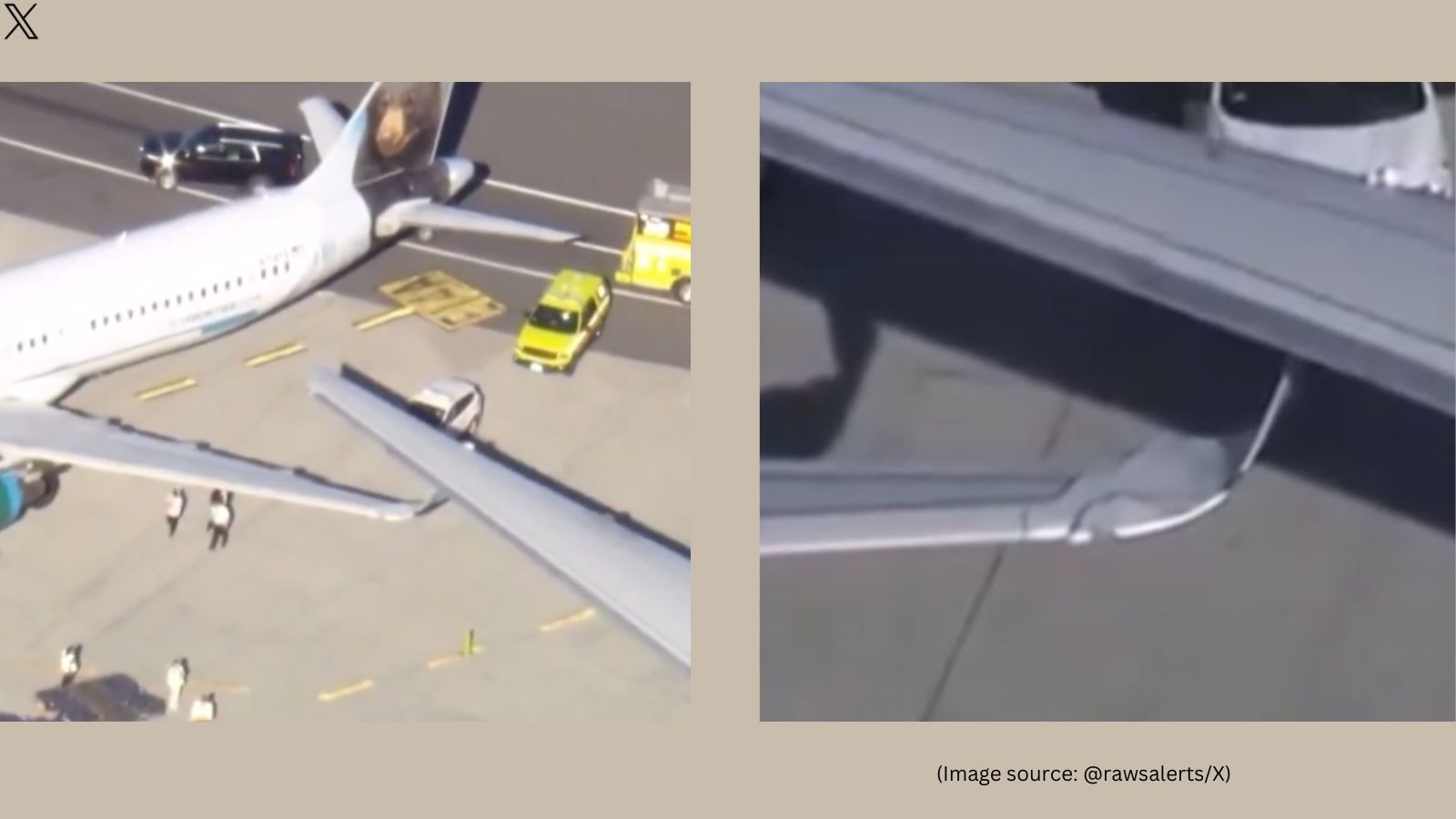 American, Frontier planes clip wings at Boston airport; video goes viral