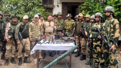 3 AK-47s, 4 SLRs, RPG seized, say police; prohibitory orders imposed in Jiribam