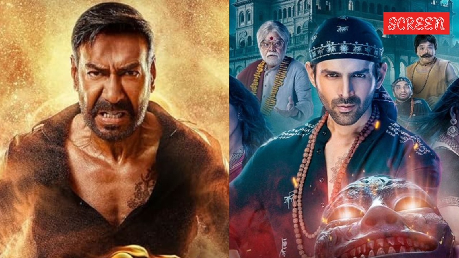 Bhool Bhulaiyaa 3 vs Singham Again box office collection day 10
