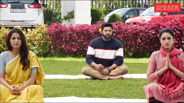 Bhumika, Jayam Ravi and Priyanka Mohan in Brother