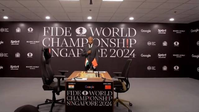 World Chess Championship D Gukesh Ding Liren chairs