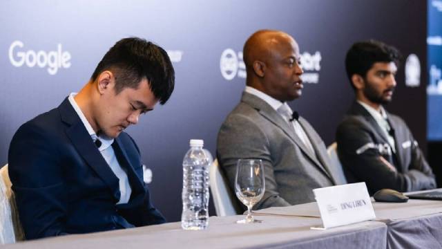 Ding Liren emotions World Chess Championship