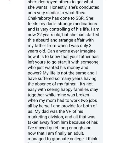 Esha Verma makes strong allegations against step-mother Rupali Ganguly