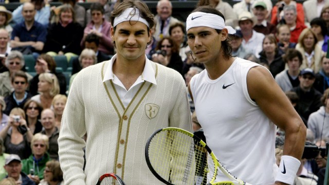Toni Nadal said the 14-time Roland Garros champion would soon play exhibitions with Roger Federer and, perhaps Novak Djokovic too. (AP Photo)